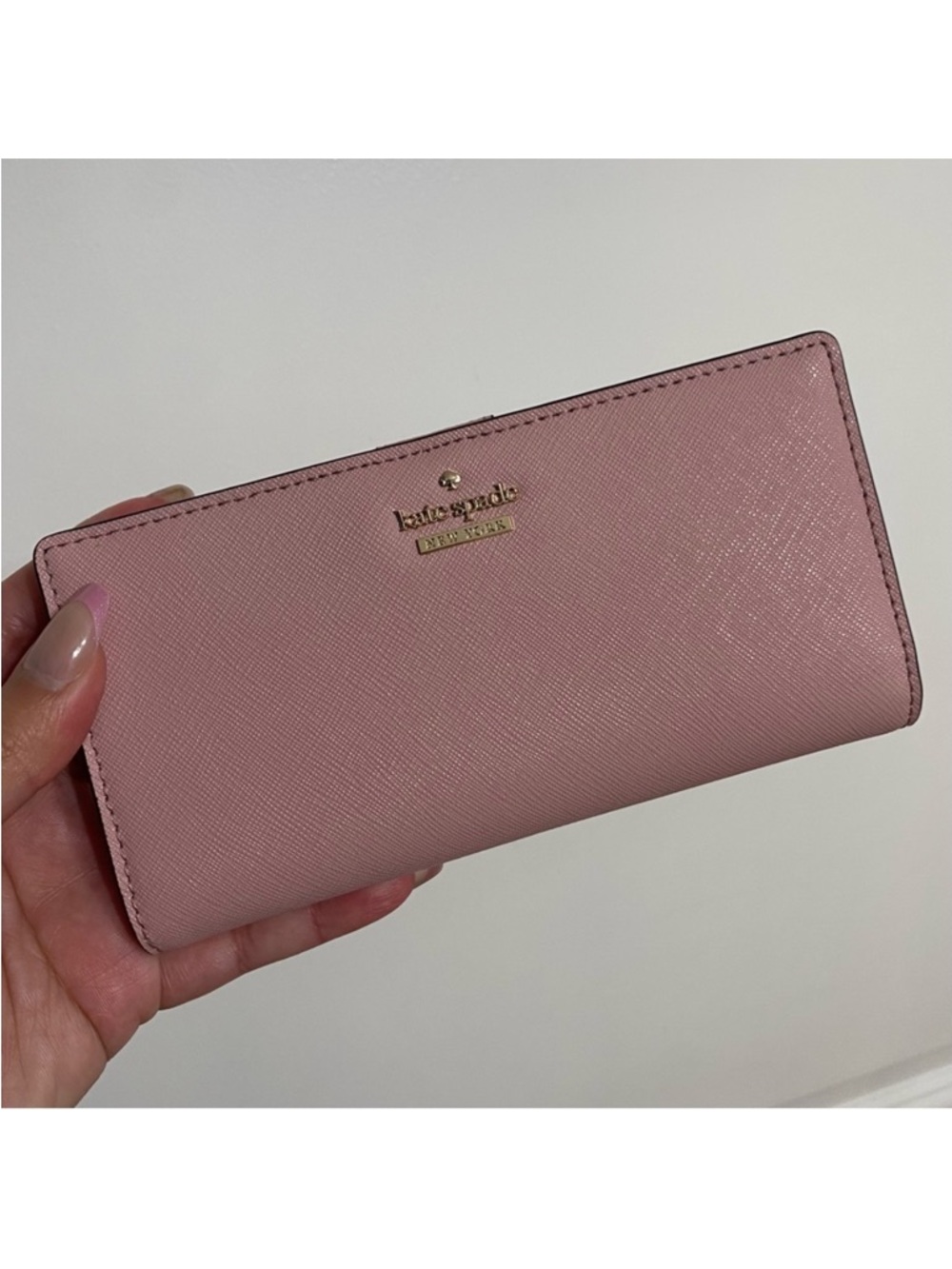 NWT! Kate Spade Cameron St Stacy Wallet Pink Bonnet